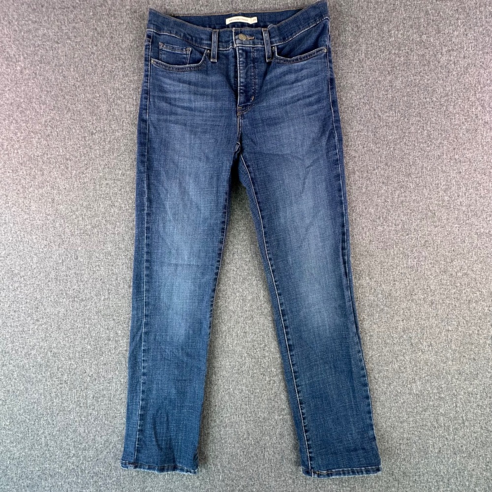Levi's Jeans Women 28 314 Shaping Straight Blue Denim Mid Rise